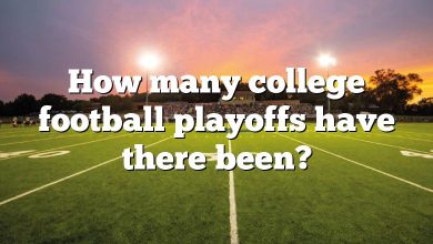 How many college football playoffs have there been?
