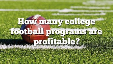 How many college football programs are profitable?