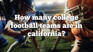 How many college football teams are in california?
