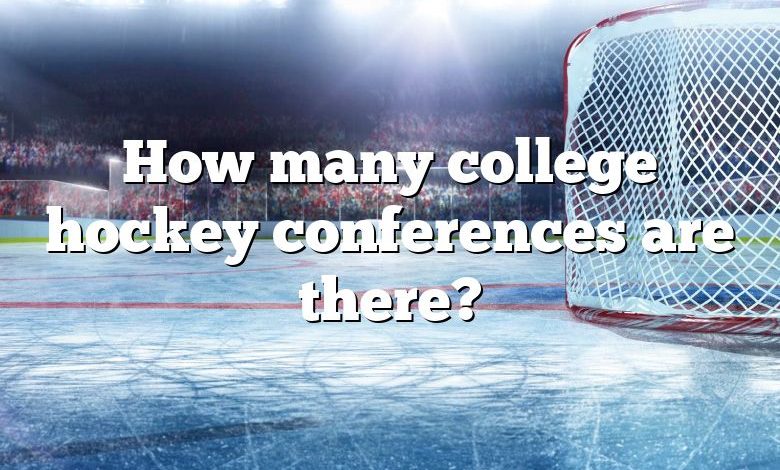 How many college hockey conferences are there?