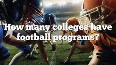 How many colleges have football programs?