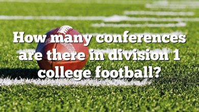 How many conferences are there in division 1 college football?
