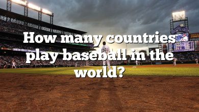 How many countries play baseball in the world?