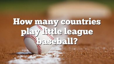How many countries play little league baseball?