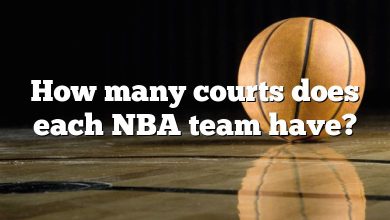 How many courts does each NBA team have?