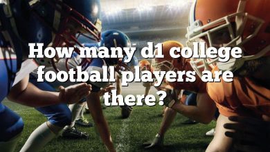 How many d1 college football players are there?