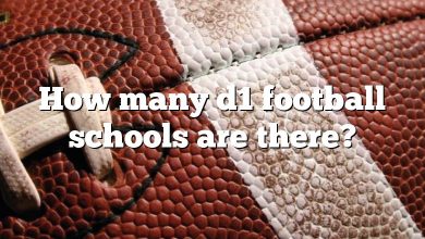 How many d1 football schools are there?