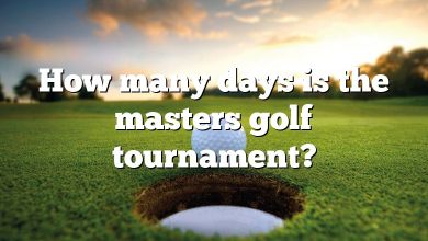 How many days is the masters golf tournament?