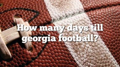 How many days till georgia football?