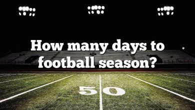 How many days to football season?