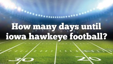 How many days until iowa hawkeye football?