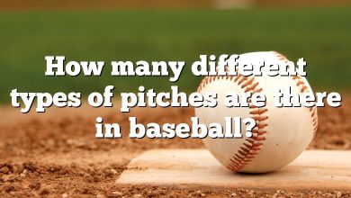 How many different types of pitches are there in baseball?