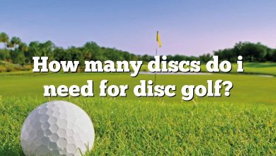 How many discs do i need for disc golf?