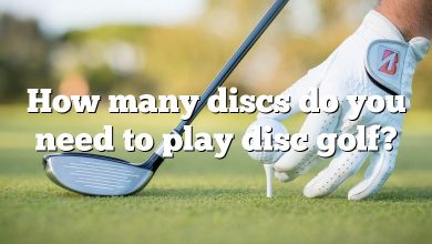 How many discs do you need to play disc golf?