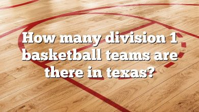 How many division 1 basketball teams are there in texas?