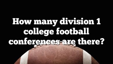 How many division 1 college football conferences are there?