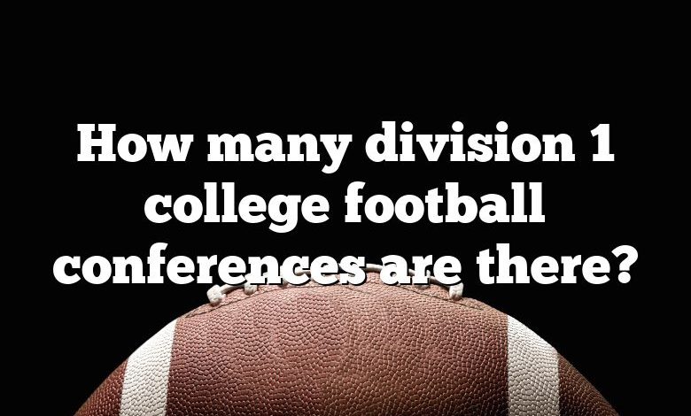 How many division 1 college football conferences are there?