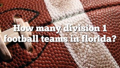 How many division 1 football teams in florida?