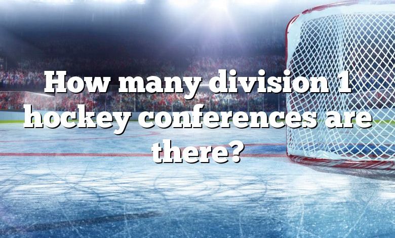 How many division 1 hockey conferences are there?