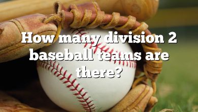 How many division 2 baseball teams are there?