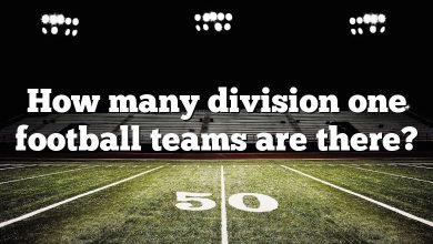 How many division one football teams are there?