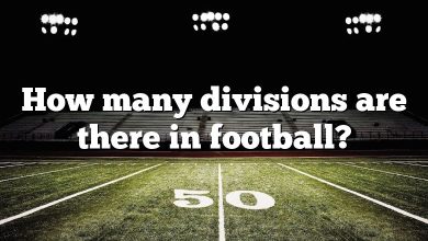 How many divisions are there in football?