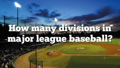 How many divisions in major league baseball?