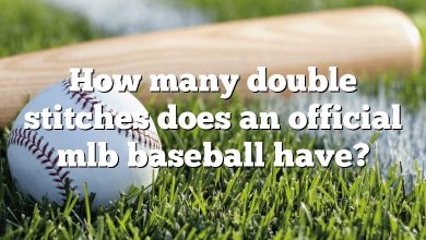 How many double stitches does an official mlb baseball have?