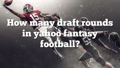 How many draft rounds in yahoo fantasy football?
