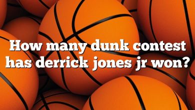 How many dunk contest has derrick jones jr won?