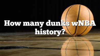 How many dunks wNBA history?