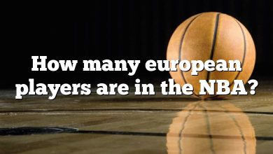 How many european players are in the NBA?