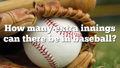 How many extra innings can there be in baseball?