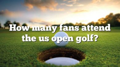 How many fans attend the us open golf?