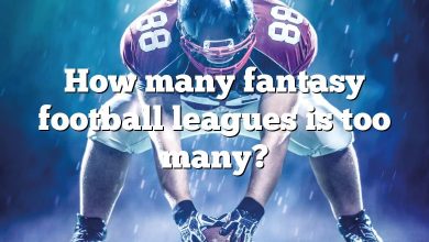 How many fantasy football leagues is too many?