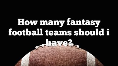 How many fantasy football teams should i have?