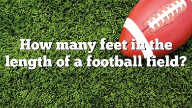 How many feet in the length of a football field?