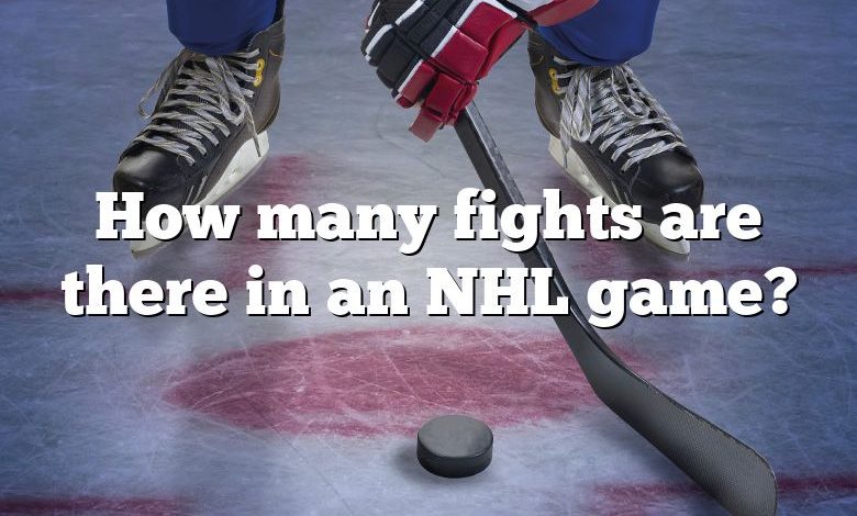 How many fights are there in an NHL game?