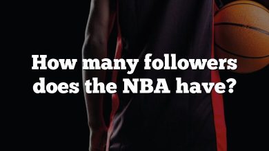 How many followers does the NBA have?