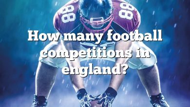 How many football competitions in england?