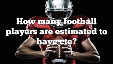How many football players are estimated to have cte?