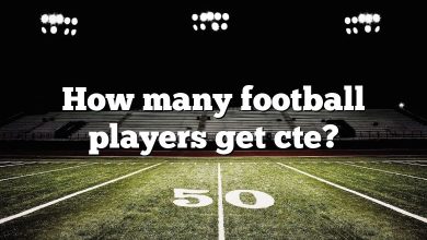 How many football players get cte?