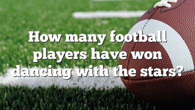 How many football players have won dancing with the stars?