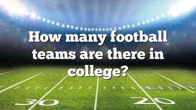 How many football teams are there in college?