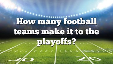 How many football teams make it to the playoffs?