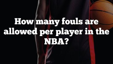How many fouls are allowed per player in the NBA?