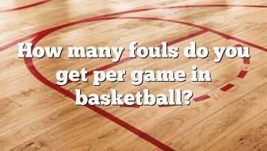 How many fouls do you get per game in basketball?