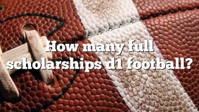 How many full scholarships d1 football?