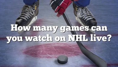 How many games can you watch on NHL live?