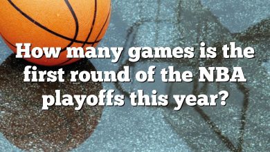 How many games is the first round of the NBA playoffs this year?